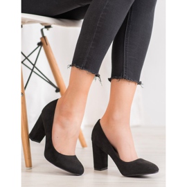 SHELOVET Klasične pumpe na stupu crna 1