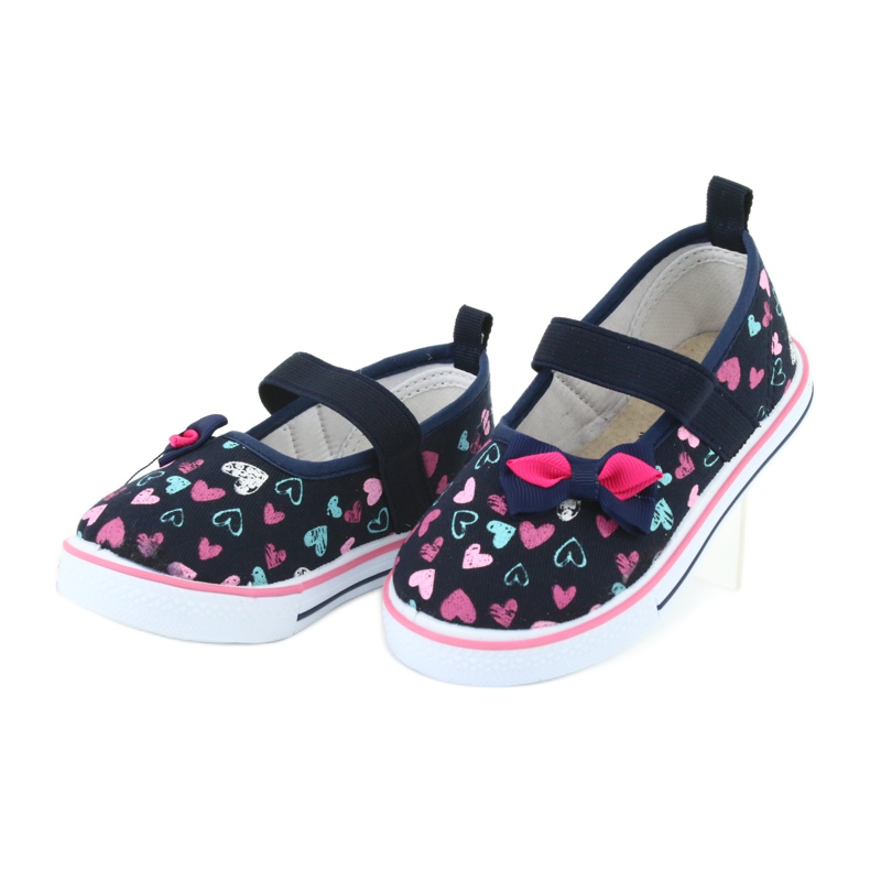 Balerine sa mašnom od Atletico kožnog umetka bijela tamnoplava plava ružičasta 3