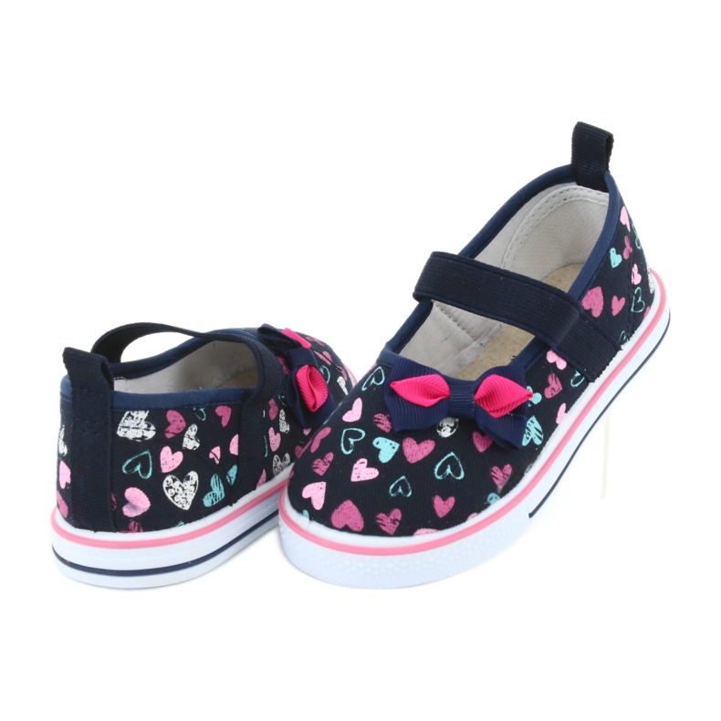 Balerine sa mašnom od Atletico kožnog umetka bijela tamnoplava plava ružičasta 4