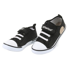 Tenisice s kožnim umetkom Atletico BSM029 crno 3