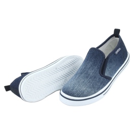 Dječje ATLETICO BAM060 teksas slip-on tenisice plava 4