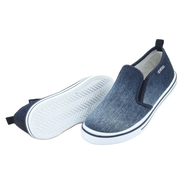 Dječje ATLETICO BAM060 teksas slip-on tenisice plava 4