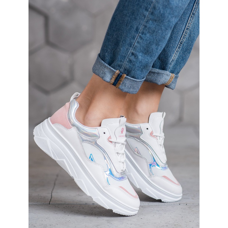 SHELOVET Modne bijele tenisice bijela višebojan 1