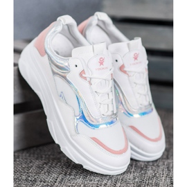 SHELOVET Modne bijele tenisice bijela višebojan 2