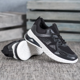 Ideal Shoes Vezane cipele s mrežom crno žuta boja 2