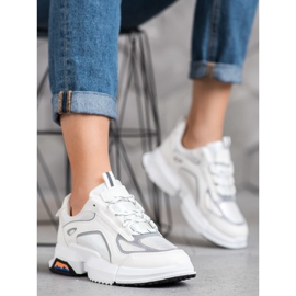 SHELOVET Sportske tenisice na platformi bijela višebojan 1