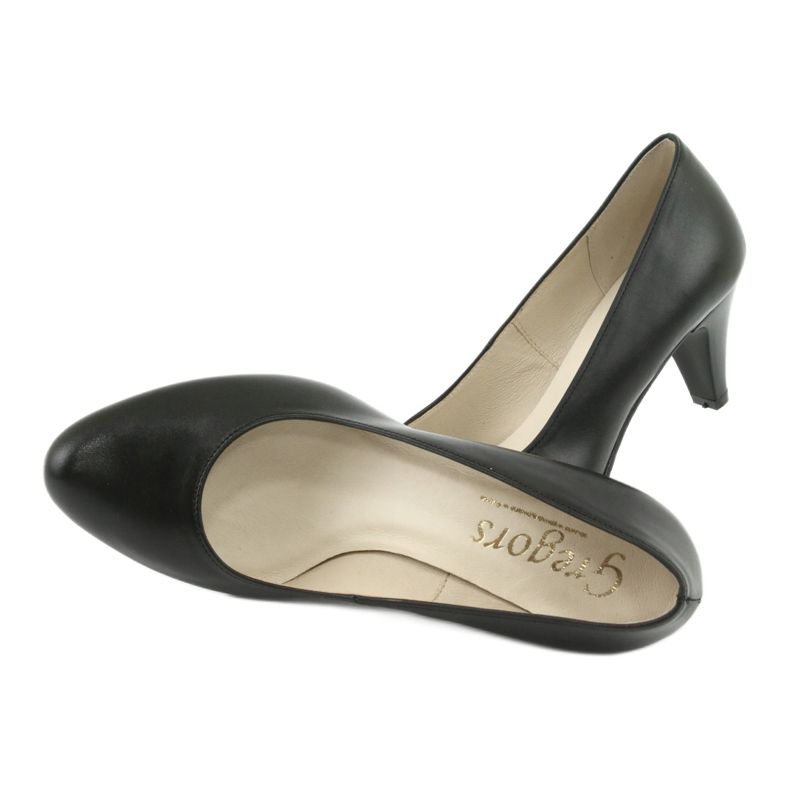 Gregors 465 crne kožne poslovne cipele crno 5