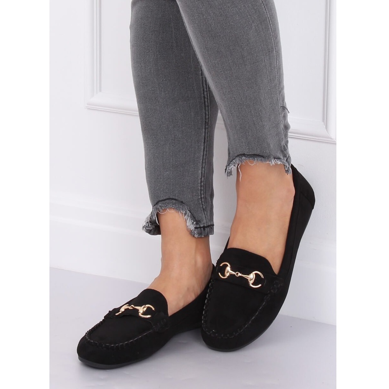 Crne mokasine od antilopa 77-192 Crne crno 1