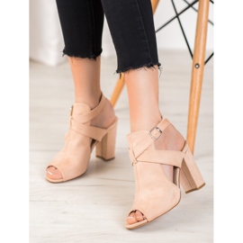 Seastar Elegantne sandale na šanku smeđa 1