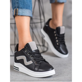 SHELOVET Sportske cipele sa skrivenim klinom crna 1