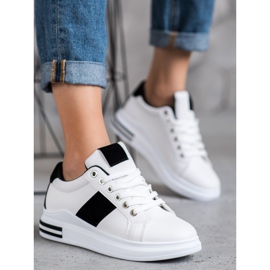 Weide Sportska obuća s crnim umetcima bijela crna 2