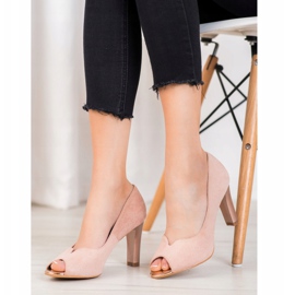 VINCEZA pumpe s otvorenim prstom ružičasta 1