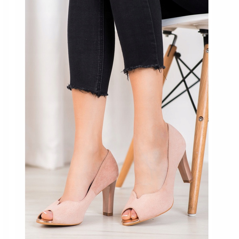 VINCEZA pumpe s otvorenim prstom ružičasta 1