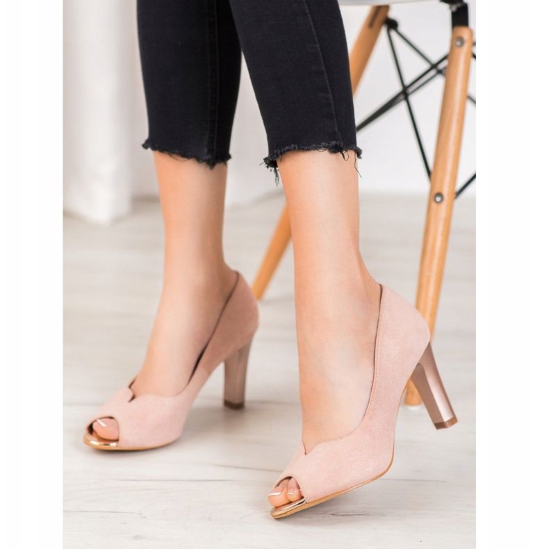VINCEZA pumpe s otvorenim prstom ružičasta 2