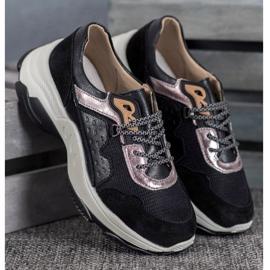 Goodin Udobne kožne tenisice crna 1