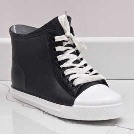 Crne galoše tenisice na vezanje SD527-1 crna 2