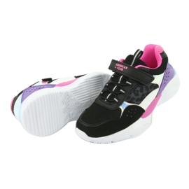 Modne sportske cipele American Club ES07 crno ljubičasta ružičasta siva 5