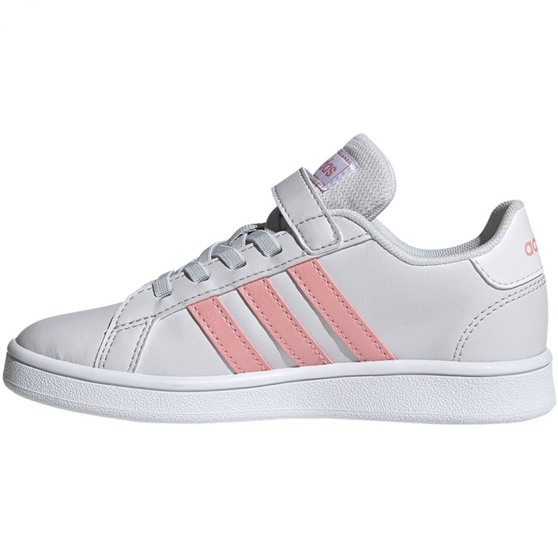 Adidas cipele Grand Court C Jr EG6737 bijela ružičasta 2
