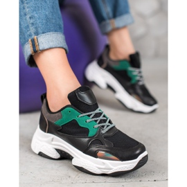 SHELOVET Crne sportske tenisice crno 2