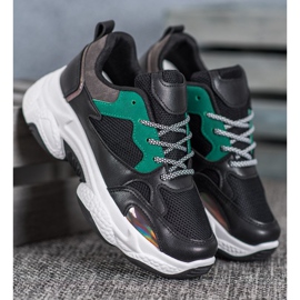 SHELOVET Crne sportske tenisice crno 1