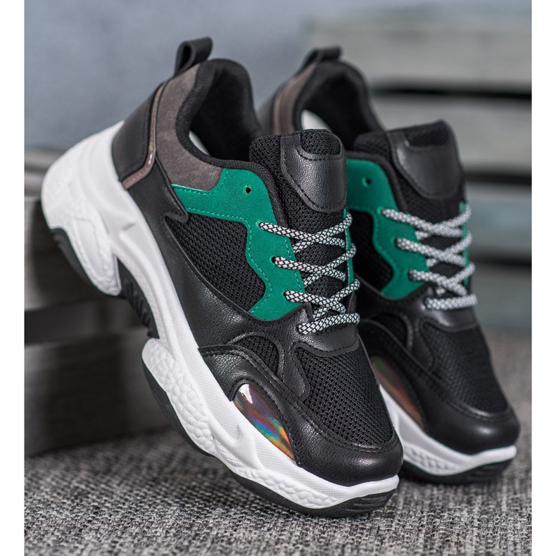 SHELOVET Crne sportske tenisice crno 1