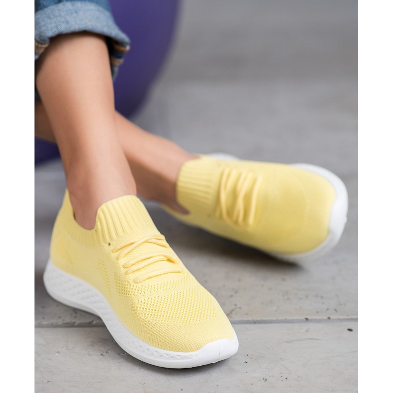 SHELOVET Lagane sportske cipele žuta boja 1