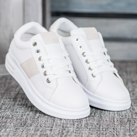 Weide Sportske cipele s umetcima u bež boji bijela 1