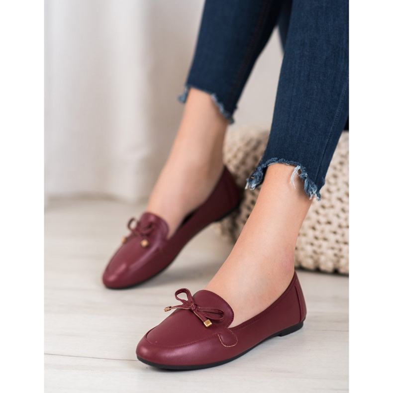 Clowse Elegantne bordo balerine crvena 1