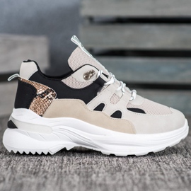 Weide Modne ljubavne tenisice smeđa crna višebojan 2