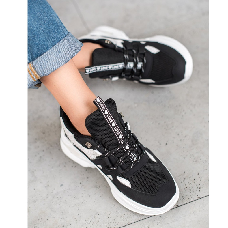 Weide Modne ljubavne tenisice crna 1