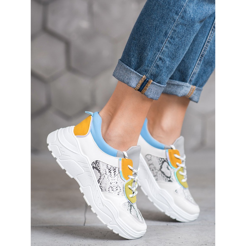 SHELOVET Modne tenisice bijela višebojan 1