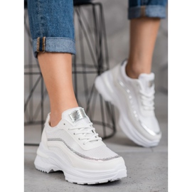 SHELOVET Modne sportske cipele bijela žuta boja 1