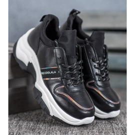 SHELOVET Crne sportske cipele crna 2