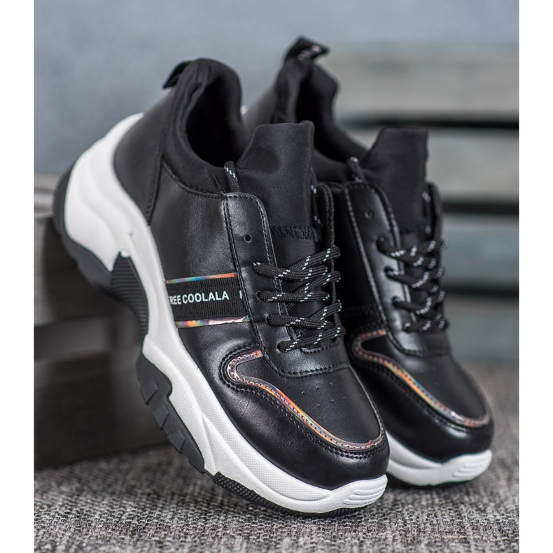 SHELOVET Crne sportske cipele crna 2