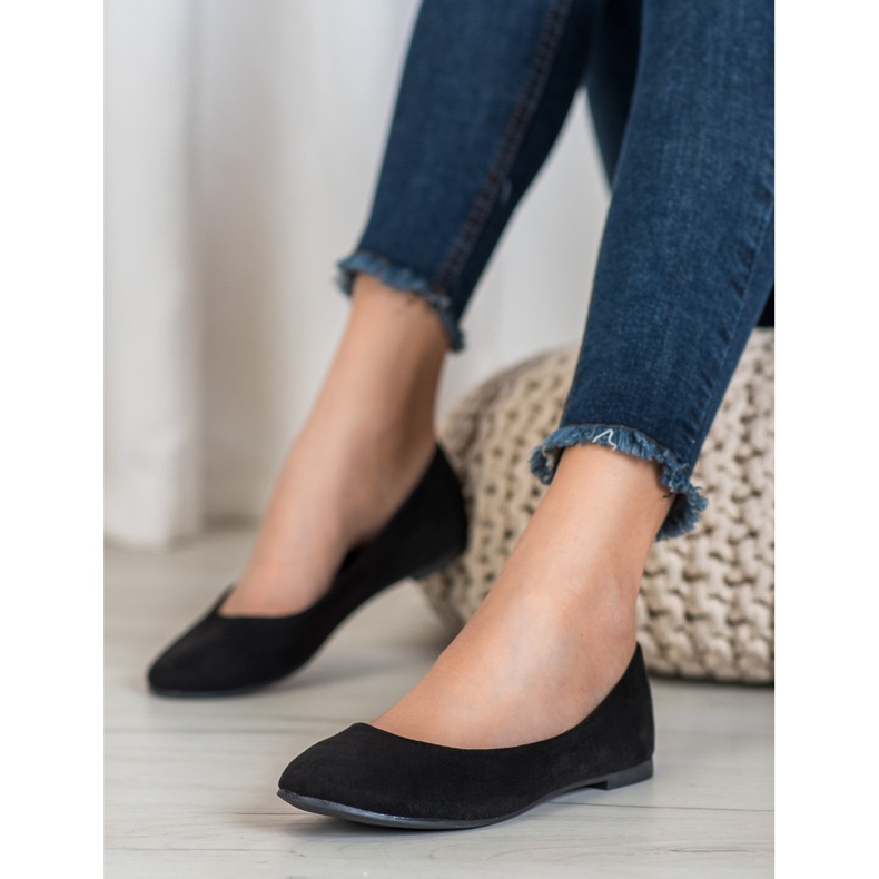 Best Shoes Balerine od antilopa crno 1