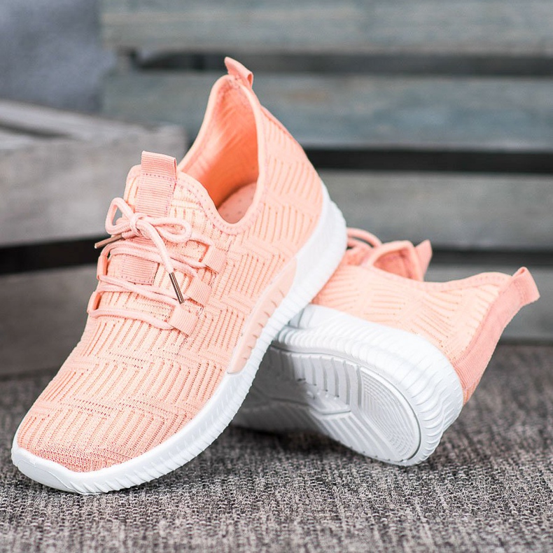 SHELOVET Udobne cipele od tekstila narančasta 1