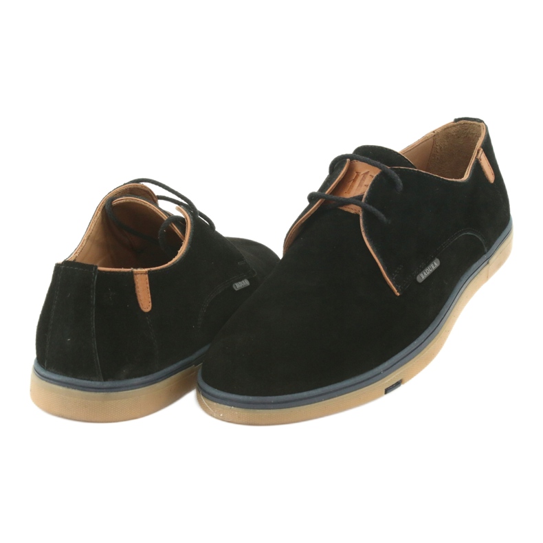 Crne Badura 3763 muške cipele smeđa crna 4