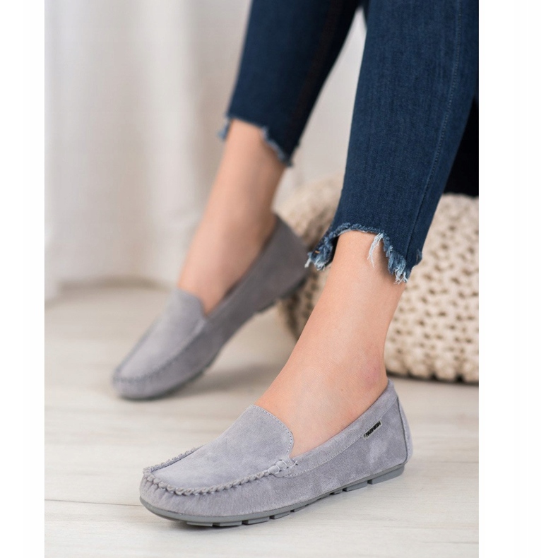 Klasična koža VINCEZA Moxins siva 1