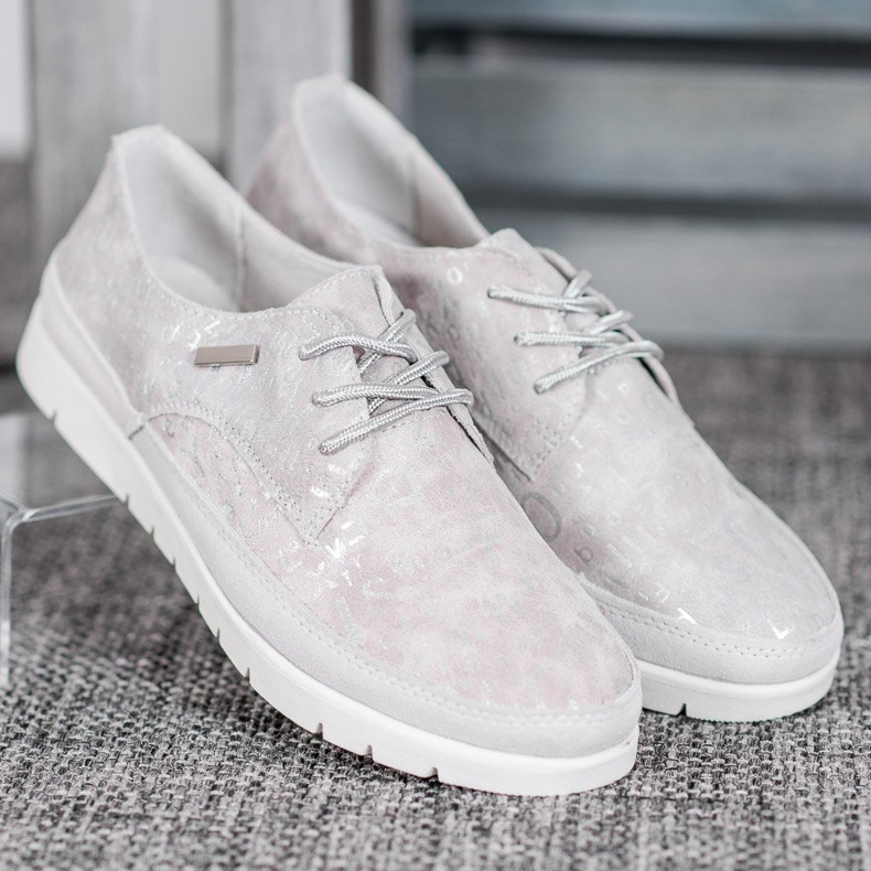 Filippo Kožne broge na platformi siva 2