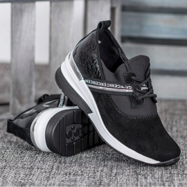 Filippo Kožne tenisice Lijepe crna 2