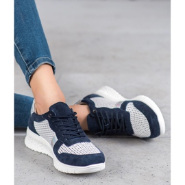 Filippo Kožne cipele s holo efektom bijela mornarsko plava siva 1