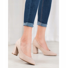 W. Potocki Pumpe sa sjajem bež zlatna 2