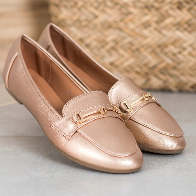 Clowse Elegantna obuća od eko kože zlatni 2