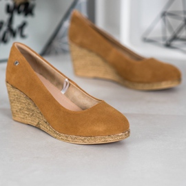 Filippo Kožne pumpe na klin smeđa 1