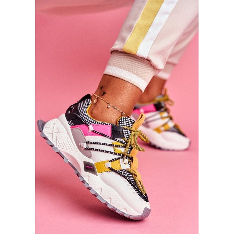 SEA Ženska sportska obuća LA91 bijela crna višebojan žuta boja 1