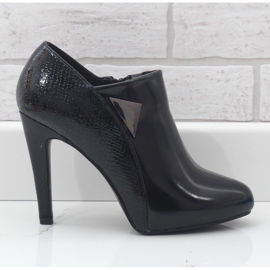 Crne čizme visoke pete LEI-46 crna 1