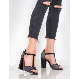 Goodin Sandale od antilopa s leopard potiskom smeđa crna 1