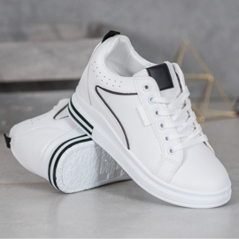 SHELOVET Bijele cipele sa skrivenim klinom bijela 1