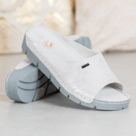 Goodin Udobne kožne papuče siva 1