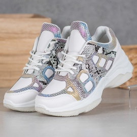 Bona Tenisice sa šarenim umetcima bijela raznobojna 1